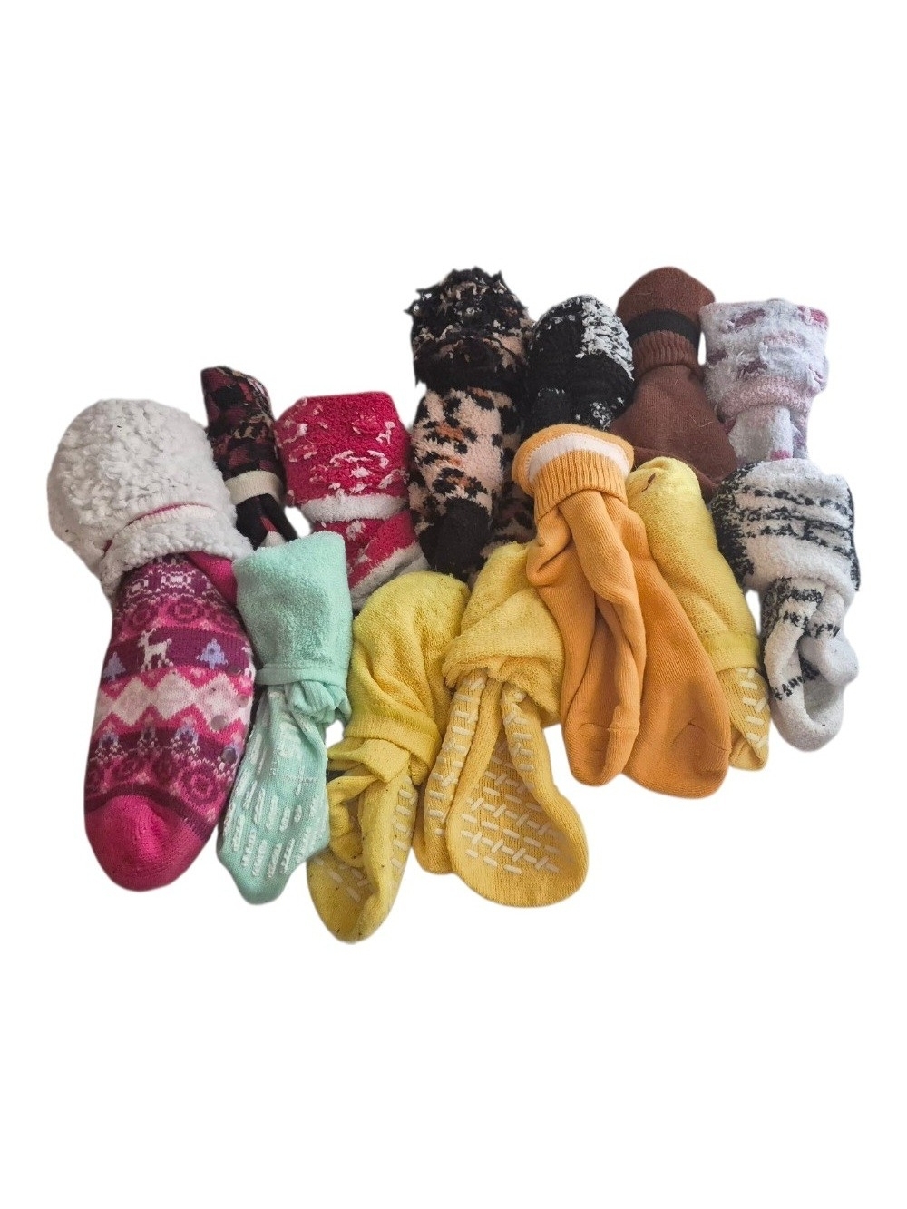 Womens Cozy Non-Slip Winter Socks - Assorted Colors